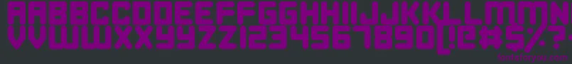 HappyBomb-Schriftart – Violette Schriften auf schwarzem Hintergrund
