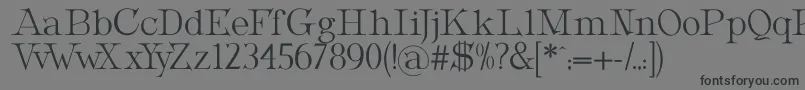 MetropolianDisplay-fontti – mustat fontit harmaalla taustalla