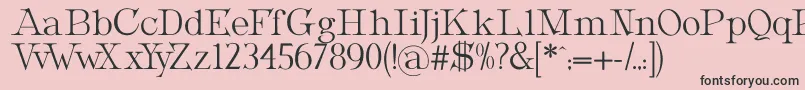 フォントMetropolianDisplay – ピンクの背景に黒い文字