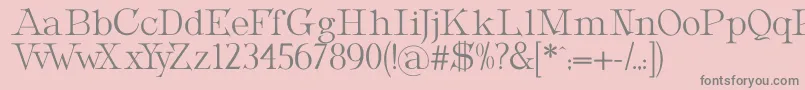 MetropolianDisplay-Schriftart – Graue Schriften auf rosa Hintergrund