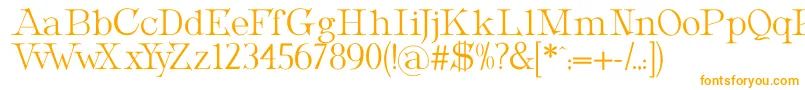 MetropolianDisplay Font – Orange Fonts on White Background