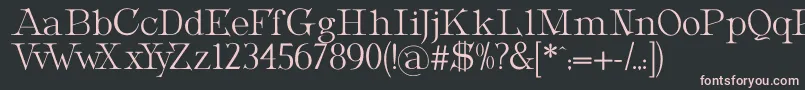 Шрифт MetropolianDisplay – розовые шрифты на чёрном фоне