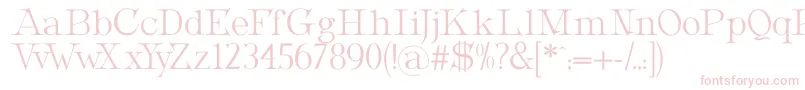 MetropolianDisplay-fontti – vaaleanpunaiset fontit
