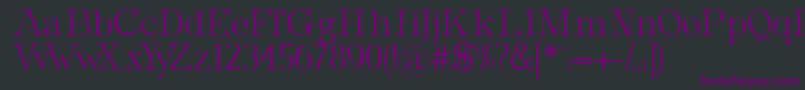 Шрифт MetropolianDisplay – фиолетовые шрифты на чёрном фоне