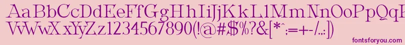 Шрифт MetropolianDisplay – фиолетовые шрифты на розовом фоне
