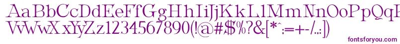 Шрифт MetropolianDisplay – фиолетовые шрифты на белом фоне