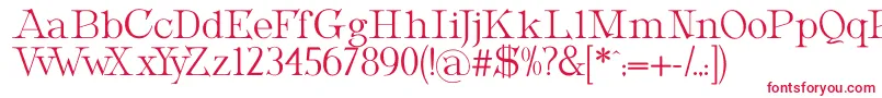 Шрифт MetropolianDisplay – красные шрифты на белом фоне