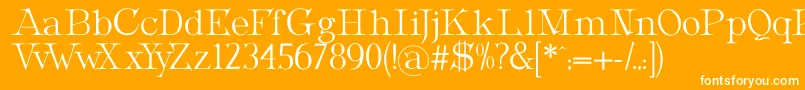 MetropolianDisplay Font – White Fonts on Orange Background