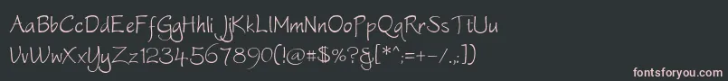 Worstveldsling Font – Pink Fonts on Black Background
