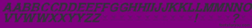 GunfighteracademyItalic Font – Black Fonts on Purple Background