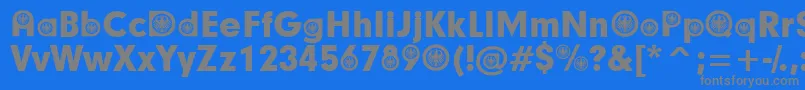 More about GermanParticipants Font GermanParticipants Font – Gray Fonts on Blue Background