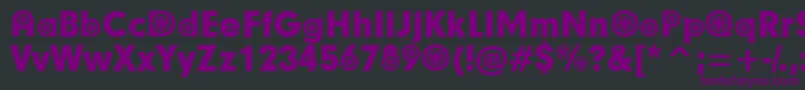 GermanParticipants Font – Purple Fonts on Black Background
