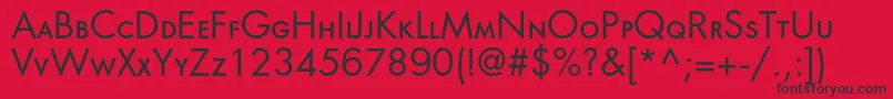 Orenburgscc Font – Black Fonts on Red Background