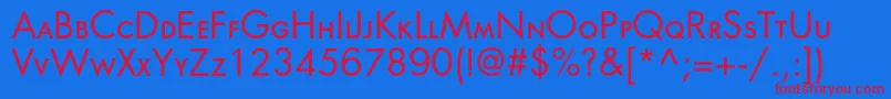 Orenburgscc Font – Red Fonts on Blue Background