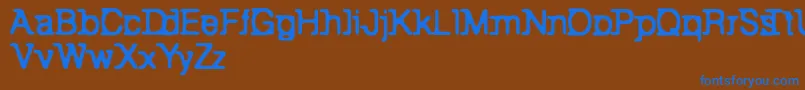 Więcej informacji o czcionce BackToBay6 Czcionka BackToBay6 – niebieskie czcionki na brązowym tle
