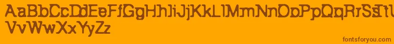 BackToBay6 Font – Brown Fonts on Orange Background