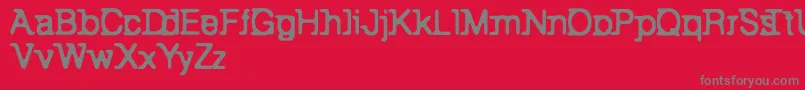 BackToBay6 Font – Gray Fonts on Red Background