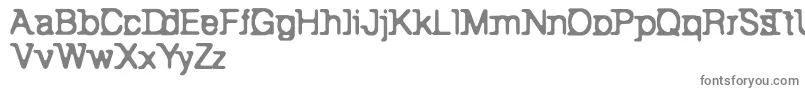 フォントBackToBay6 – 白い背景に灰色の文字