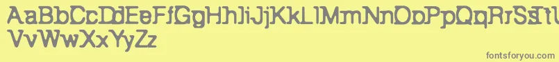 Weitere Informationen zur BackToBay6-Schriftart BackToBay6-Schriftart – Graue Schriften auf gelbem Hintergrund