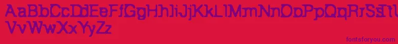 BackToBay6 Font – Purple Fonts on Red Background