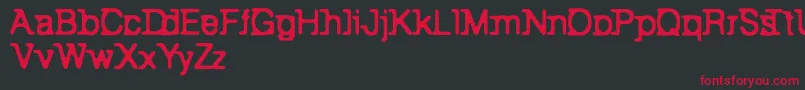 BackToBay6 Font – Red Fonts on Black Background