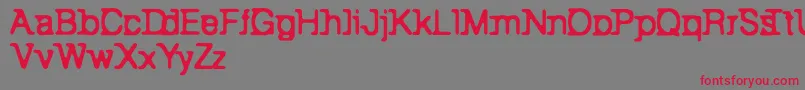BackToBay6-Schriftart – Rote Schriften auf grauem Hintergrund