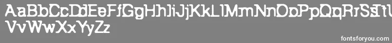 フォントBackToBay6 – 灰色の背景に白い文字