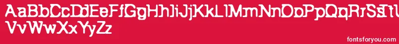 フォントBackToBay6 – 赤い背景に白い文字