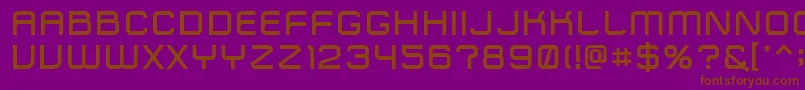 ZipTypefaceDemibold Font – Brown Fonts on Purple Background