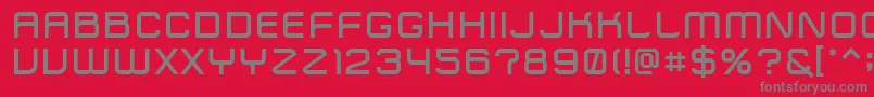 ZipTypefaceDemibold Font – Gray Fonts on Red Background