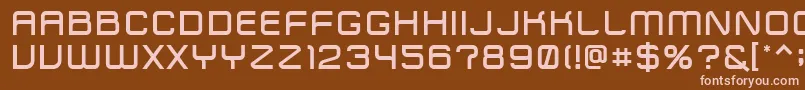 fuente ZipTypefaceDemibold – Fuentes Rosadas Sobre Fondo Marrón