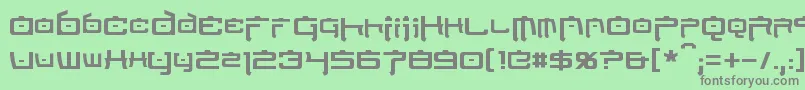 NipponTech Font – Gray Fonts on Green Background