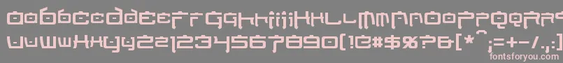 NipponTech Font – Pink Fonts on Gray Background