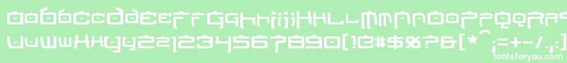 NipponTech Font – White Fonts on Green Background