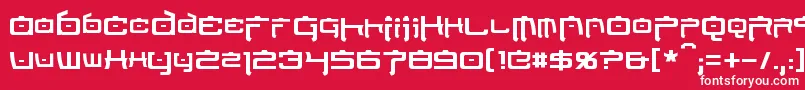 NipponTech Font – White Fonts on Red Background