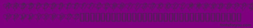 KrYoursTruly Font – Black Fonts on Purple Background