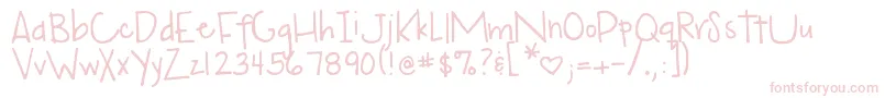 DjbMyMoodRingSaysBlah Font – Pink Fonts