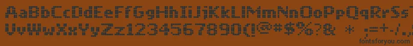 Шрифт Mobilefont – чёрные шрифты на коричневом фоне
