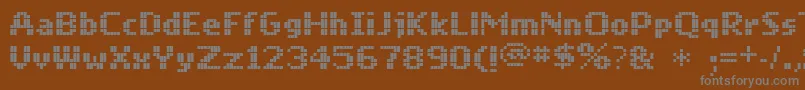 Mobilefont Font – Gray Fonts on Brown Background