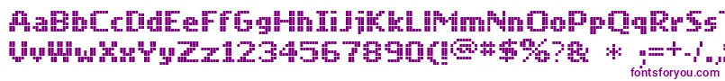 Mobilefont-fontti – violetit fontit