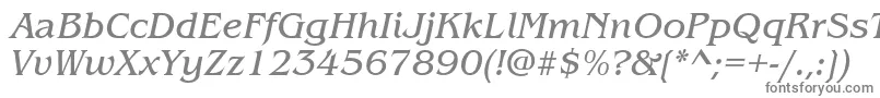 ItcBenguiatBookItalic-Schriftart – Graue Schriften