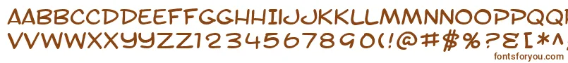 Шрифт SfToontimeExtended – коричневые шрифты