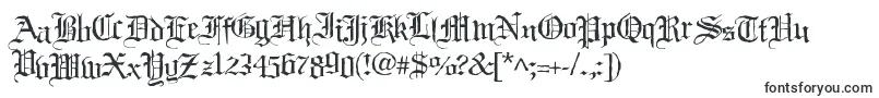 Шрифт Black Night – средневековые шрифты
