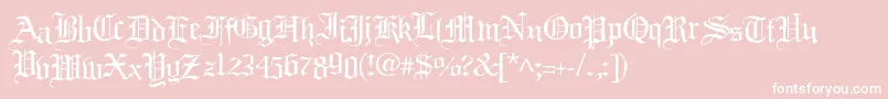 Black Night Font – White Fonts on Pink Background