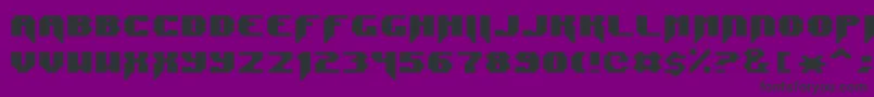 SyntaxTerror Font – Black Fonts on Purple Background