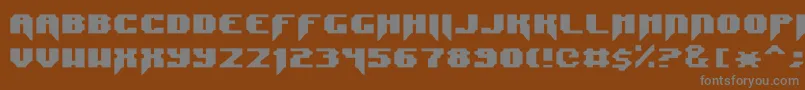 Шрифт SyntaxTerror – серые шрифты на коричневом фоне