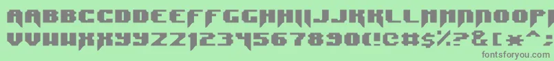 SyntaxTerror Font – Gray Fonts on Green Background