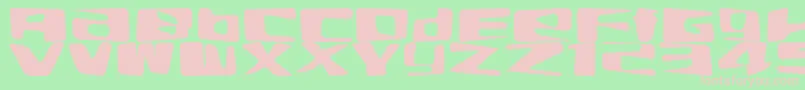 Elab Font – Pink Fonts on Green Background