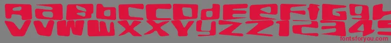 Elab Font – Red Fonts on Gray Background