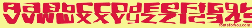 Elab Font – Red Fonts on Yellow Background